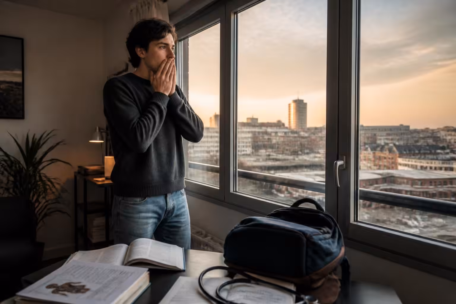 à dunkerque, à seulement trois semaines de son externat en quatrième année de médecine, un étudiant reçoit une nouvelle inattendue qui bouleverse ses plans.